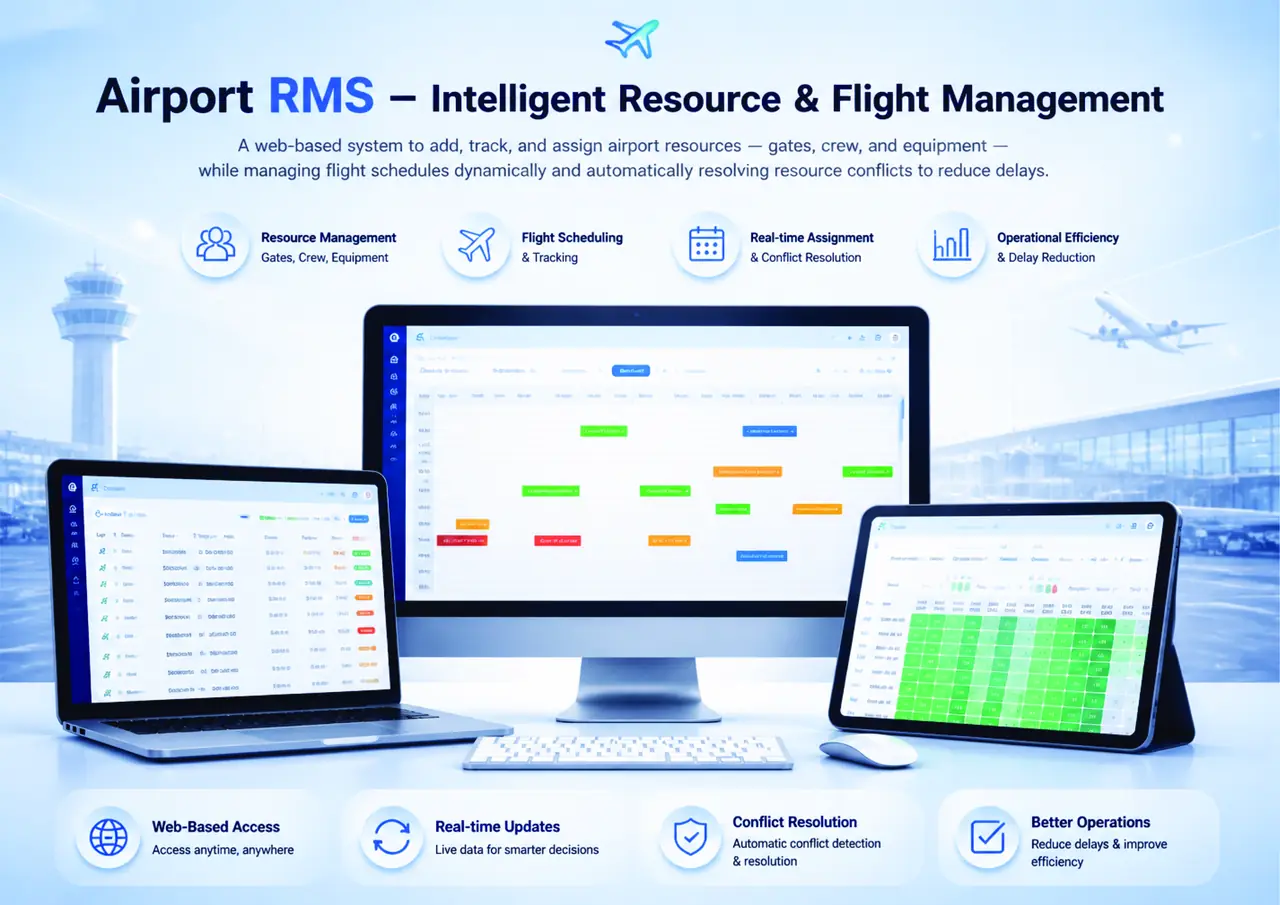 Arvin RMS resource assignment timeline shown on desktop, laptop and tablet